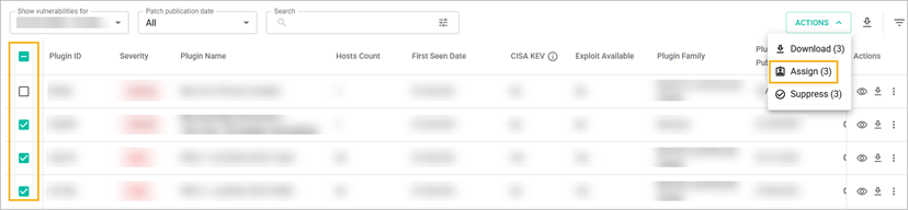 Assign multiple vulnerabilities